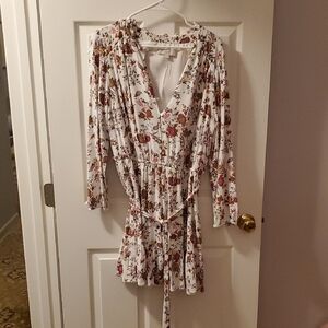 LOFT Floral Print Long Sleeve Outfit